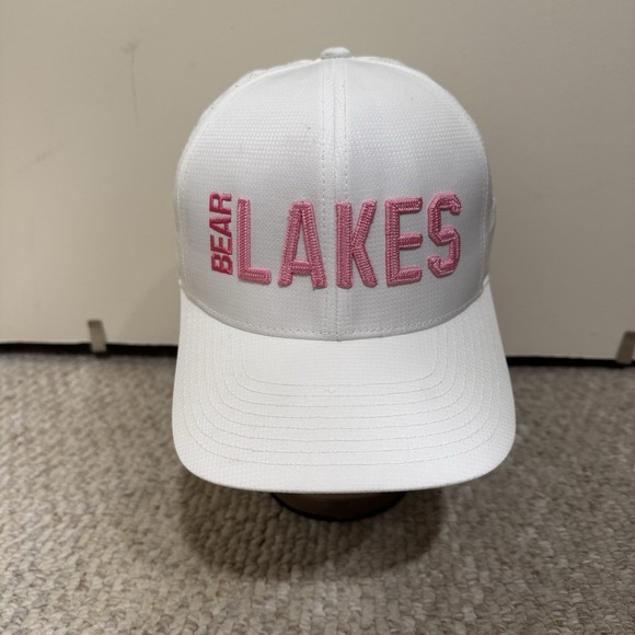 Snap-Back Other - G/FORE Bear Lakes Country Club White Pink Snapback Hat Cap Flexfit Tech Golf